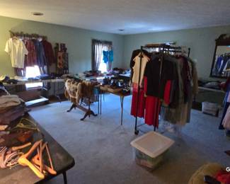 tons of clothes 