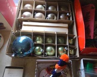 vintage Christmas ornaments
