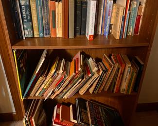 Assorted Books and Shelf
