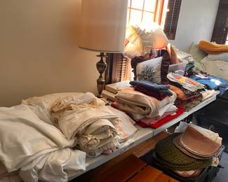 Assorted Linens and Quilts