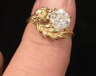14k gold diamond ring 
