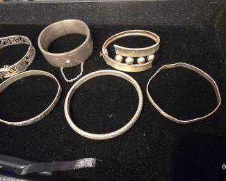 sterling silver bangle bracelets 