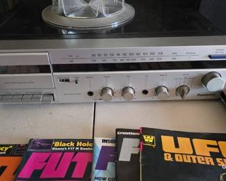 vintage Panasonic record player and tape deck 