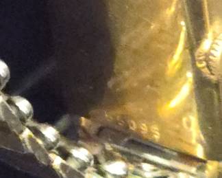Bulova mens wristwatch 14k sold gold bezel 