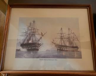 Vintage Navy Artwork Framed