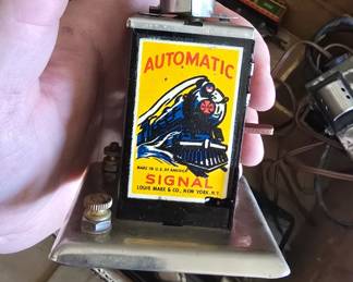 vintage Marx tin toy trainset