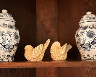 Glass Birds and Oriental Jars