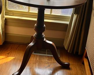 Round Top Wooden Table