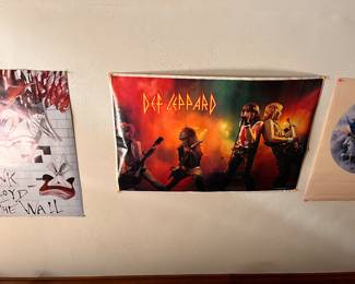 Pink Floyd Poster and Def Leppard Poster