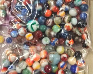 vintage marbles all of these are uranium, and or manganese cadmium 