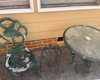 garden chair and tables