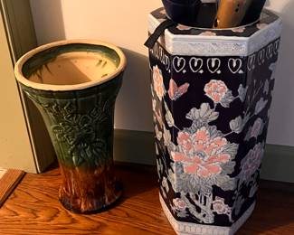 Glass Vase Umbrella Holder