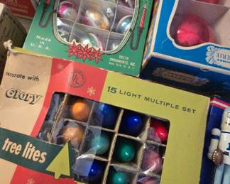 vintage Christmas ornaments