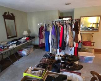 tons of clothes 