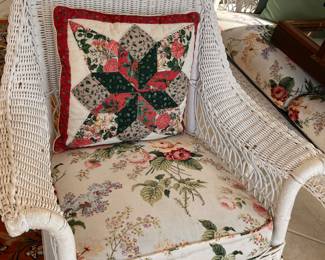 White Wicker Chair