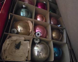 vintage Christmas ornaments