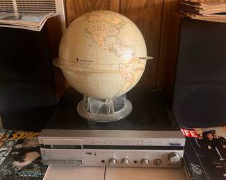 Globe, stereo equipment