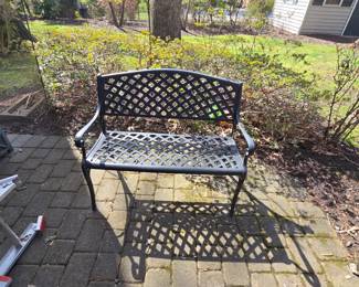cast aluminum park bench 