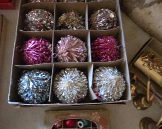 vintage Christmas ornaments