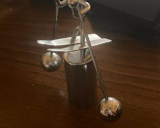 Mini Skiier Desktop Figure