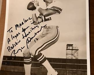 Signed Roger Staubach Dallas Cowboys Photo 