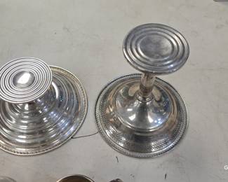 weighted sterling silver compotes 