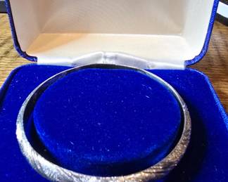 sterling silver bangle with box 