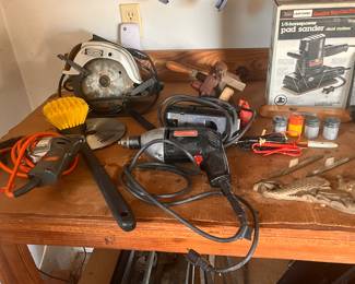 assorted power tools