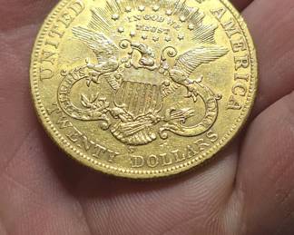 1901 s coronet head 20dollar double eagle gold coin NICE!!
