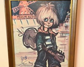 4300 Vintage Poulbot Big Eye Moulin Rouge Litho Printmin