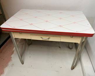 4300 IngramRichardson Enamel Table Slide Leaf Tablemin