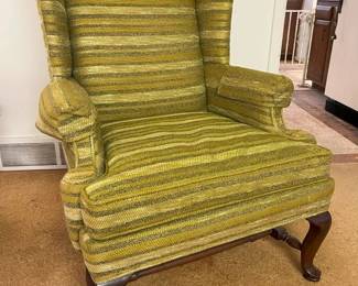 4300 Vintage Harden Horse Hair Striped Armchairmin