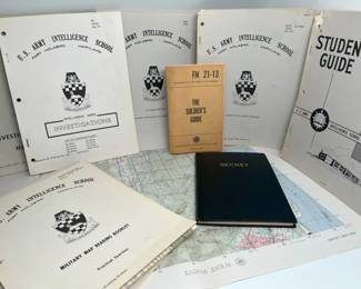 4300 Vintage US Army Intelligence School Manualsmin