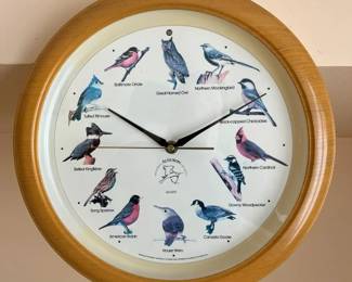 4300 Audubon Bird Call Wall Clockmin