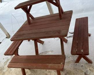 4300 Redwood Vintage Picnic Tablemin