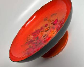 4300 MCM Sascha Brastoff Foliage Enamel Bowlmin