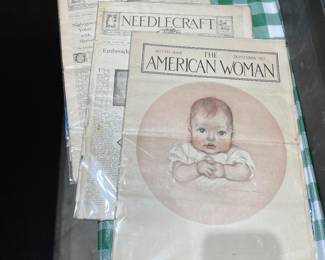 Old magazines from 1910 ish. Preserved in archival envelopes