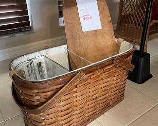 Antique ice chest/cooler