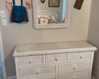5 piece wicker bedroom set