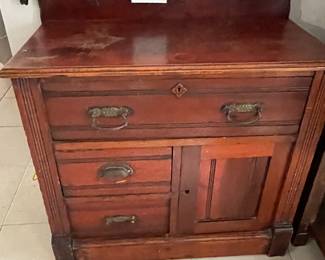 Eastlake Victorian washstand