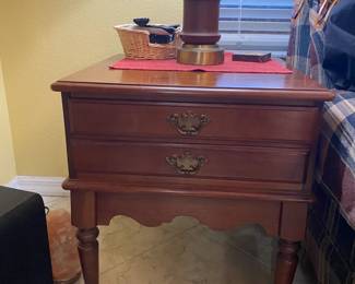 Wood End Table
