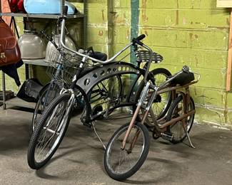 Bycicles (LtoR) - Schwinn - Custom Beach Cruiser - Mattel Stalion (Muscle Bike)