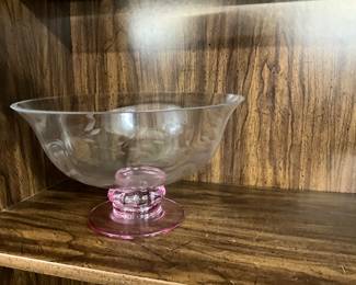 Gorham Rose Serenade Glass Bowl