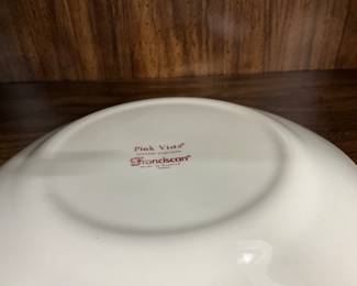 English Ironstone Pink Vista Franciscan Plate