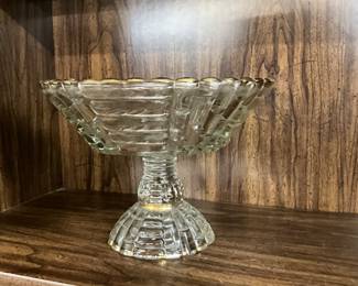 Jeanette Glass Louisa Tall Compote/Fruit Bowl