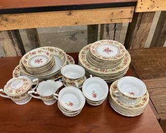 Gold Castle Hostess Series Set of Dinnerware 1950's Japan 