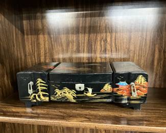 Black Lacquer Jewelry Box