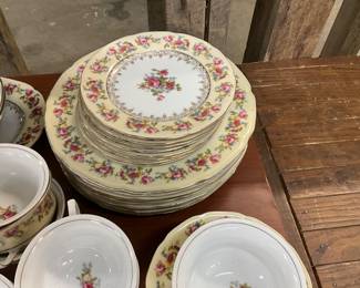 Gold Castle Hostess Series Set of Dinnerware 1950's Japan 