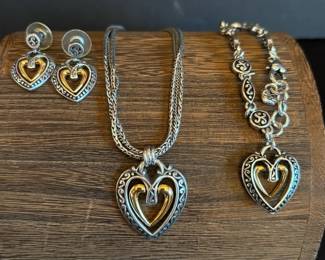 Brighton Heart Necklace Bracelet And Earrings