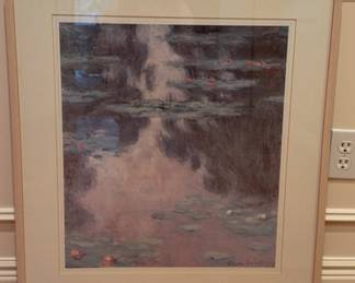 Claude Monet Water Lilly Pond Framed Print